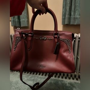 Burgundy Coach Bag